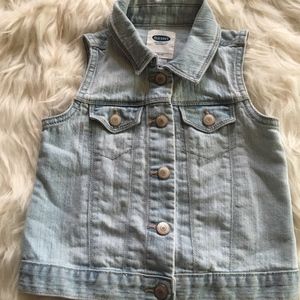 Old Navy Toddler Girls denim vest
